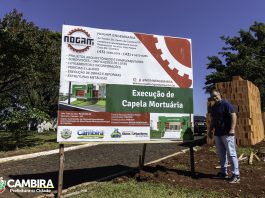 CONSTRUÇÃO DA NOVA CAPELA MORTUÁRIA EM CAMBIRA SEGUE EM RITMO ACELERADO.