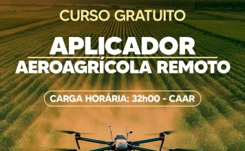 Curso gratuito de Aplicador Aeroagrícola Remoto abre inscrições em Cambira