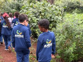 Alunos da Escola Monteiro Lobato participam de visita ao Sítio Rochedo