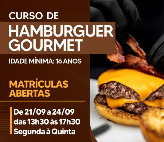 Prefeitura de Cambira abre inscrições para curso de Hambúrguer Gourmet