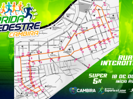 Corrida Pedestre de Cambira terá interdições temporárias em ruas neste domingo