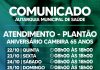 Autarquia Municipal de Saúde de Cambira terá atendimento em regime de plantão durante as comemorações dos 65 anos do município